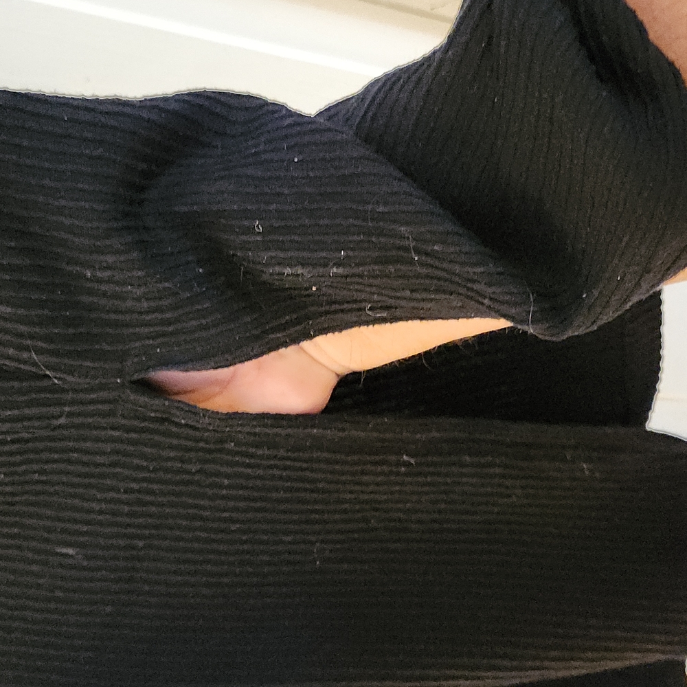 Plus Size Pull-on Ribbed-knit Flare Pant - Picture 2 of 2